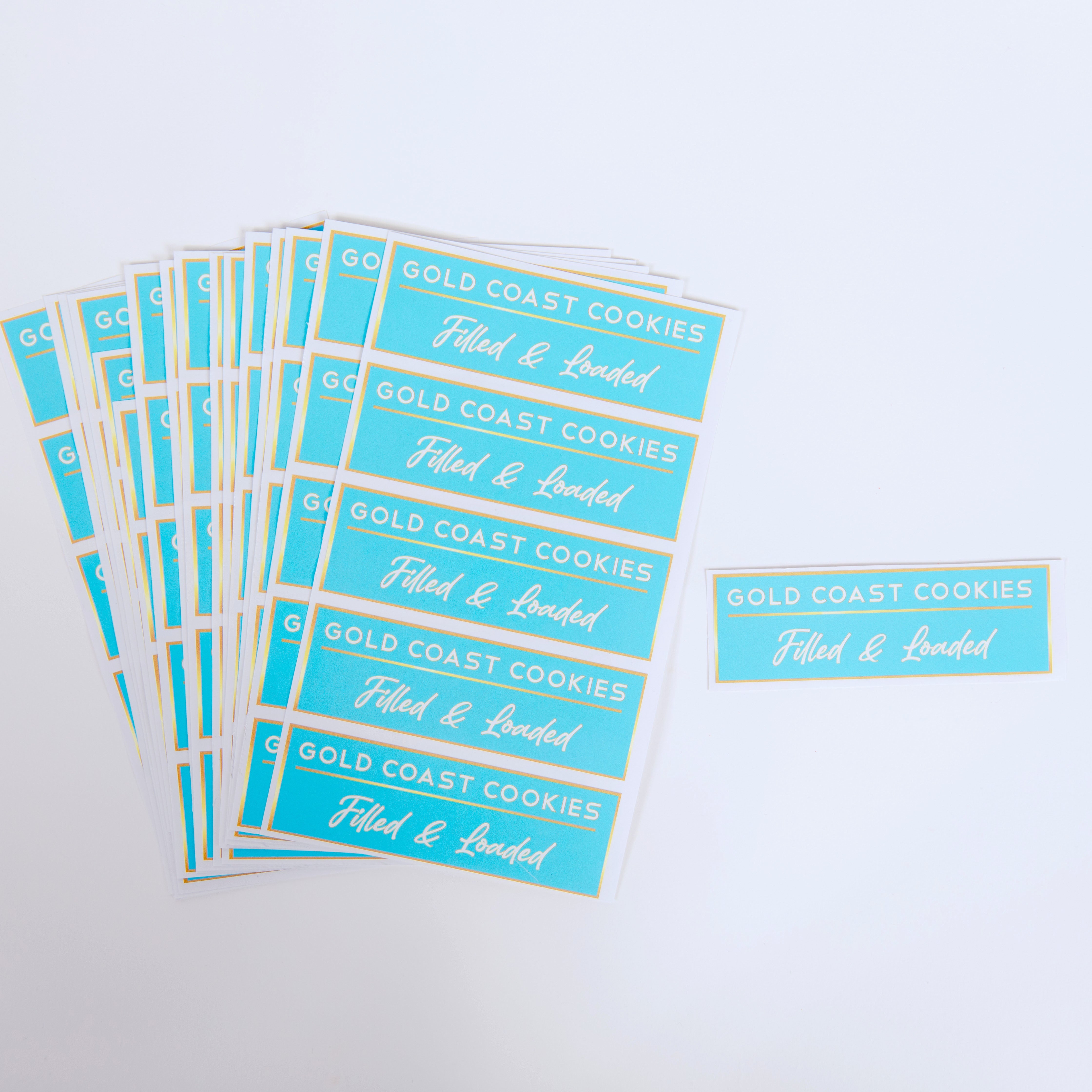 20 x Cookie Stickers for Cabinets + Own Packaging 👌🍪