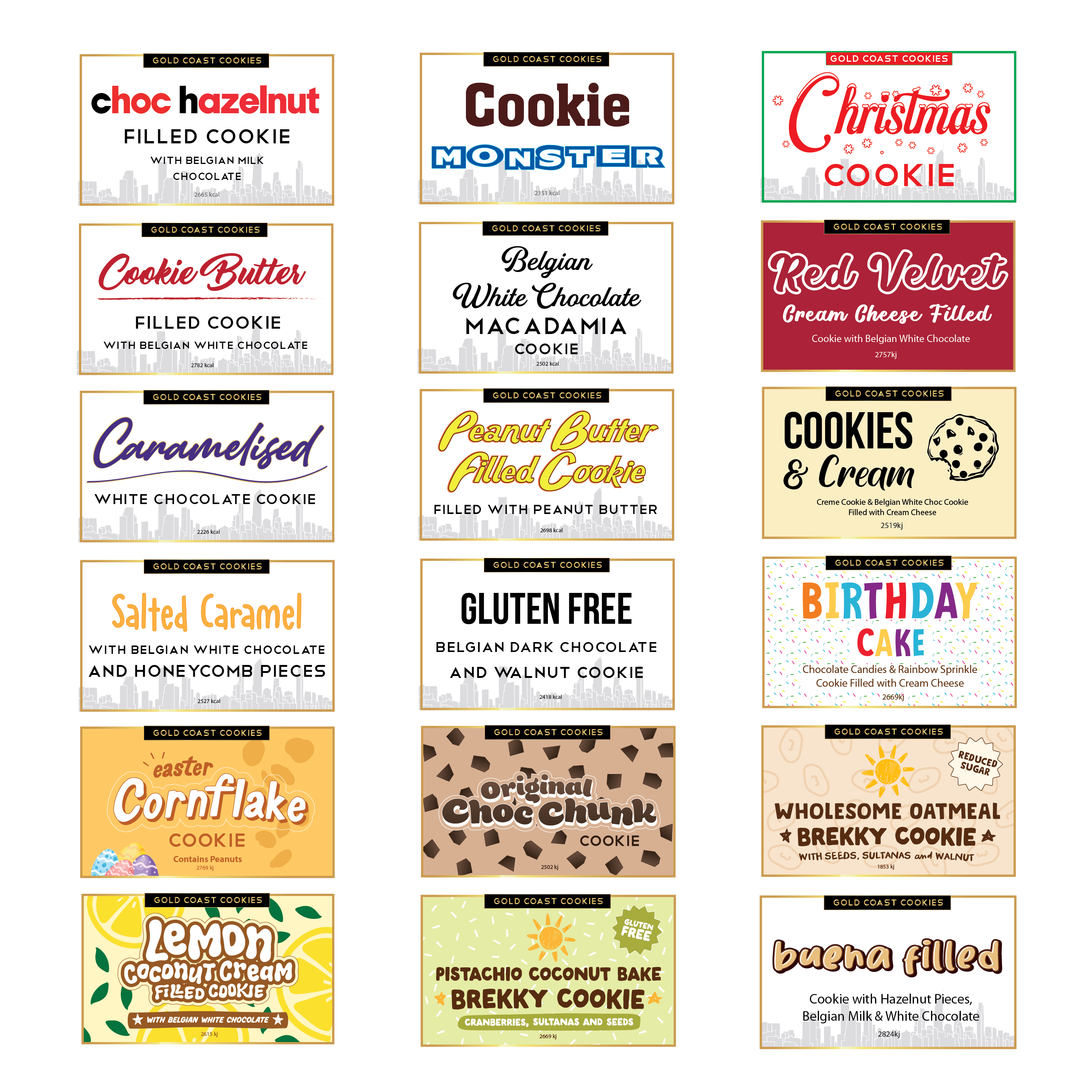 Complimentary Flavour Cards ❤️🍪